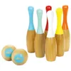 Image de Lot de 6 quilles bowling bicolores Vilac