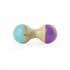 Image de hochet du jura turquoise et violet