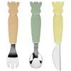 Image de Sophie la girafe, Vaisselle + couverts pour enfants, Set de couverts pour enfants 3 pièces