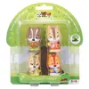 Image de Lot de 4 figurines Klorofil Famille Nutnut