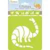 Image de 6 Pochoirs - Dinosaures - Avenue Mandarine
