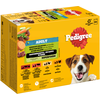 Image de 12 x 100 g Pedigree sachets fraîcheur Multipack sélection mixte en sauce (4 variétés) Nourriture humide pour chien