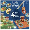 Image de Jeu découverte Djeco Ludo Wood Coffret 4 Jeux
