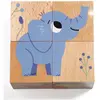 Image de Djeco Puzzle de cubes en bois Wild & Co (4 pièces)