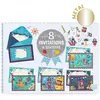 Image de Djeco, Carte de voeux + papier à lettres, Einladungskarten-Set Alle an Bord! (8 pcs)