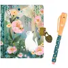 Image de Djeco, Cahier + bloc-notes, Journal secret Kendra petit (À rayures, Couverture rigide)