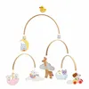 Image de Mobile decoratif en bois les bebes animaux