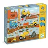 Image de Puzzle géant le Chantier 12 pcs Djeco