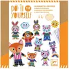 Image de Djeco, Aimant, DIY - Funky Magnet Familie (15x)