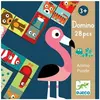 Image de Djeco Jeu éducatif Domino Animaux (mult) (Allemand, Anglais, Français, Italien)