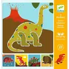 Image de Kit créatif Djeco 5 pochoirs Dinosaures