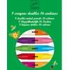 Image de Djeco 8 Crayons Doubles 16 couleurs