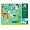 Image de Papier marbré Multicolore - Animaux - Djeco