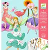 Image de Kit créatif Djeco 6 pantins à colorier Fées