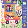 Image de Pochette de cartes à gratter bicolores Drôles de maisons - Djeco - 4 pièces