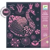 Image de Pochette de cartes à gratter phosphorescentes Monde Merveilleux - Djeco - 4 pièces