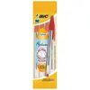 Image de 4 Stylos-bille CRISTAL® rouge