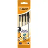 Image de BIC Stylo à bille Cristal Medium, en sachet de 4, noir