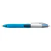 Image de BIC 4 Colours Grip Noir, Bleu, Vert, Rouge Stylo à bille rétractable avec clip Moyen 12 pièce(s)