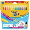 Image de Bic Kids - Feutres Kid Couleurs Baby Assortis - Pochette De 12
