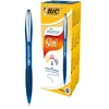 Image de BIC Atlantis Soft Stylos-Bille Rétractables Pointe Moyenne (1,0 mm) - Encre Bleue, Boîte de 12