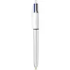 Image de Stylo à bille Bic Shine 4 couleurs Argent et Blanc