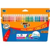 Image de 24 Feutres avec Pointes moyennes BIC Kid Couleur encre ultra lavable