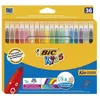 Image de 36 Feutres BIC Kids Couleur pointes moyennes ulta lavables