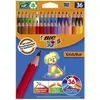 Image de Bic, Écriture + dessin, Crayons de couleur Kids Ecolution Evolution (36x)