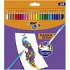 Image de Bic, Écriture + dessin, Kids Evolution crayons de couleur effaçables (24x)