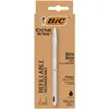 Image de Stylo à bille rechargeable Bic Cristal Re’new à encre noire et 2 cartouches
