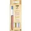 Image de Stylo-bille 4 Couleurs Or Rose Argenté Shine Doré - Bic