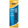 Image de Bic, Cartouche de rechange + encrier, Recharge pour stylo à encre gel, épaisseur de trait : 0,35 mm, bleu (Bleu, 0.35 mm, 2 pcs)