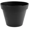 Image de Pot de fleur rond Toscane Ø 40 x H.32 cm - Anthracite - Eda