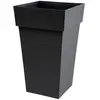 Image de Pot Toscane haut carré Eda 39x39x65cm Gris Anthracite