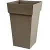 Image de Pot Toscane haut carré Eda 39x39x65cm Taupe