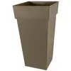 Image de Pot Toscane XXL carré Eda 43,3x43,3x80cm Taupe