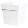 Image de Pot de fleur carré Toscane 39 x H.39 cm - Blanc - Eda