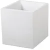 Image de Jardinière carrée Graphit 39,5 x 39,5 x 43,5 cm - 35 L - Blanc cérusé - Eda