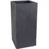 Image de Jardinière haute EDA Volcania carrée anthracite 31 L double paroi