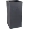 Image de EDA, Pot de fleurs, Plantenbak Vulcania stone effect antraciet 39,5 x 39,5 x 80 cm 31 liter (39.50 x 39.50 x 80 cm)