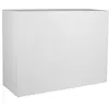 Image de Jardinière rectangulaire Graphit - 78,5 x 29,5 x 60 cm - 46 L - Blanc cérusé - Eda