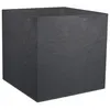Image de Pot de fleurs carré - Volcania - 57 L - Intérieur/Extérieur - Décor Pierre - 49,5 x 49,5 x 49,5 cm - Gris Anthracite