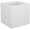 Image de Pot de fleur carré EDA Graphit UpBlanc cerusé