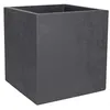 Image de Pot de fleur carré Basalt 39,5 x H.43,5 cm - Gris anthracite - Eda