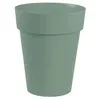 Image de Pot de fleur rond Toscane Ø 44 x H.53 cm - Vert laurier - Eda