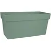Image de EDA Muret TOSCANE 80 cm - Jardiniere a Roulettes - Volume 74 L - Réserve d'Eau et Grille Filtrante - 79 x 35 x 39 cm - Vert laurier
