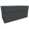 Image de Jardiniere - CAREL - Gris anthracite - 63 L - 78 x 39 x H.39 cm - EDA - Avec roulettes - Extérieur ou intérieur