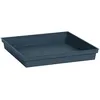 Image de Soucoupe Carrée - EDA - Toscane - 40 cm - Pour Pot 50 cm réf. 013648 - 40 x 40 x H. 5,9 cm - Bleu Jean