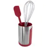 Image de Pot range ustensiles Terraillon Rouge avec fouet et spatule